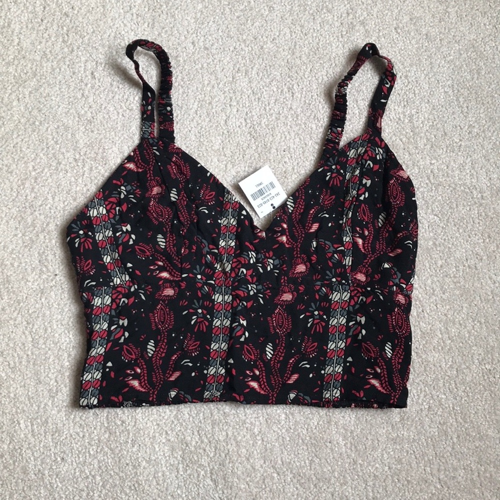 Hollister tribal print crop top